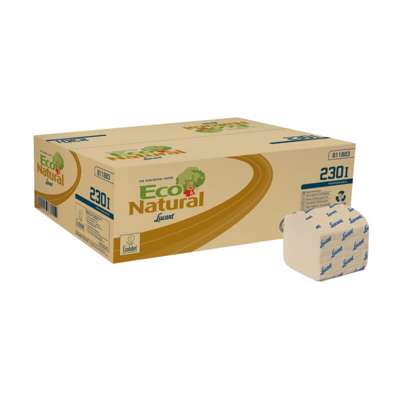 Toiletpapir Lucart løse ark T3 2-lags 21x10cm /8.400 ark