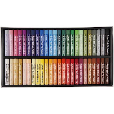 Oliepasteller Creas L:7 cm tykkelse 11mm ass. farver /48