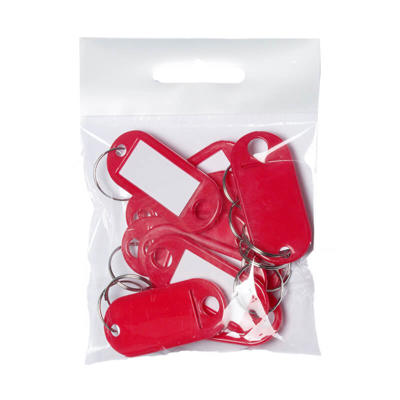 Nøglering Wedo rød 50x23mm 100stk/pk