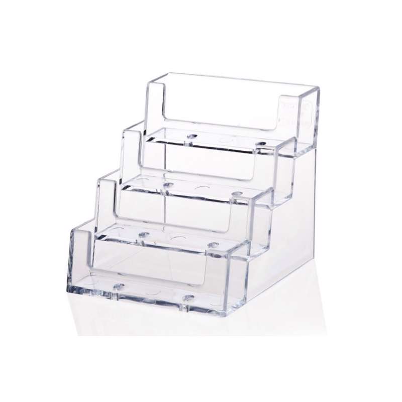 Visitkortholder m/ 4 rum trappemodel