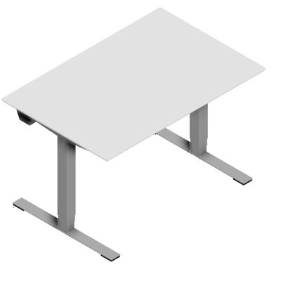 Hæve/sænke bord Dencon 03501 1200x800 alu stel hvid lam. pl
