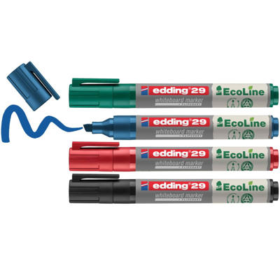 Whiteboard marker Edding 29 EcoLine ass 1-5mm  4stk/pk