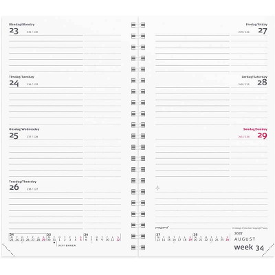 Week Planner 2027 Mayland International tværform REFILL