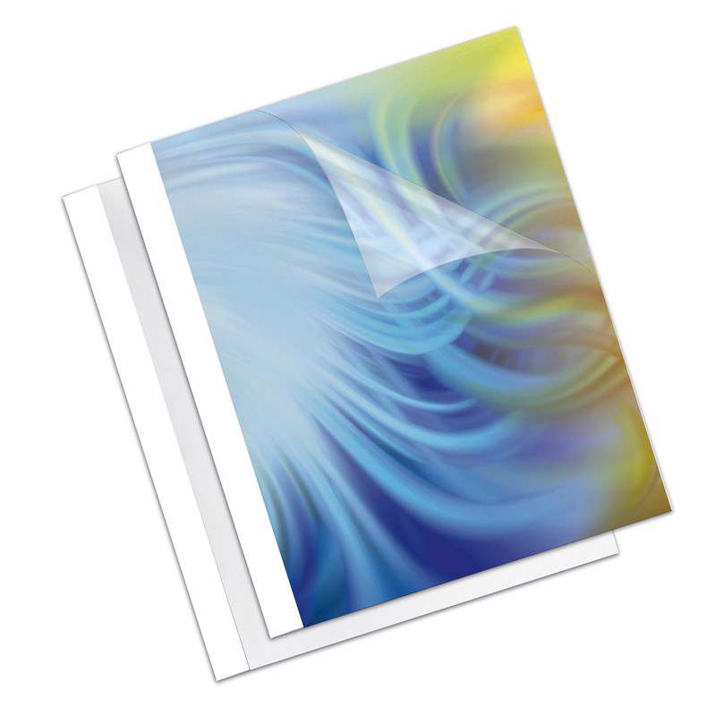 Limomslag Fellowes hvid 10mm 81-100 sider 100stk/pk