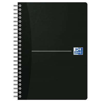 Notesbog Oxford A5 90g. kvad., sort