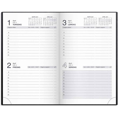 Noteringskalender 2 dage 2027 Mayland sort kunstskind