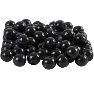 Perler træ Creas Ø10 3mm sort /70