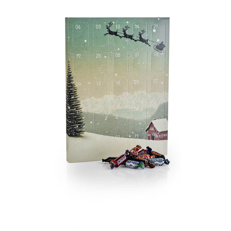 Julekalender 2026 Julemand Mars Miniature m/24 låger 265 g