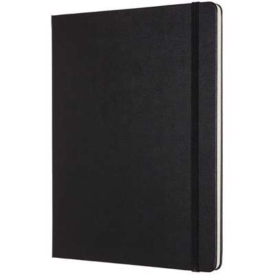 Notesbog Moleskine Pro hard linieret XL 19x25cm sort