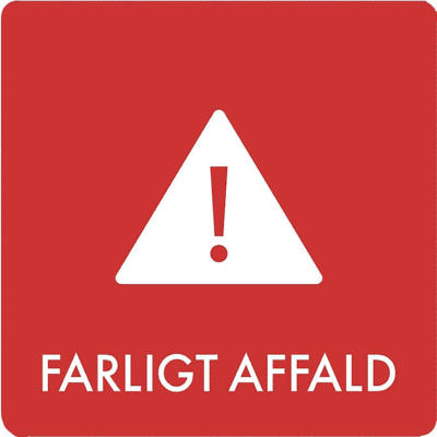 Piktogram affaldssortering Bica magnet 12x12 FARL. AFF. s.rø