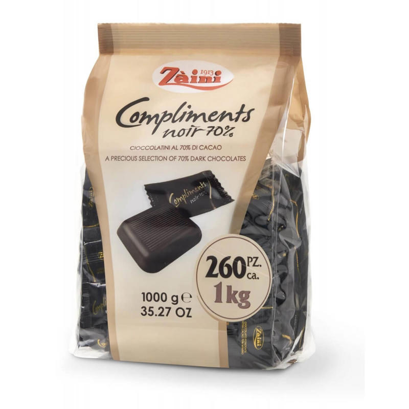 Chokolade Zaini Noir 70% 1kg