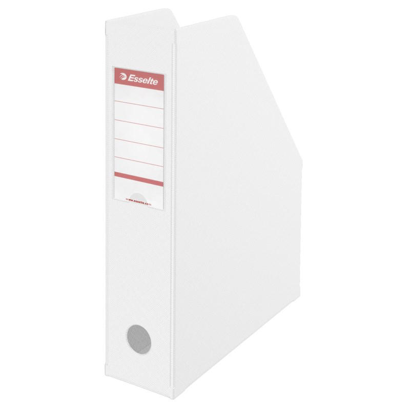 Tidsskriftsamler A4 70 mm PVC hvid