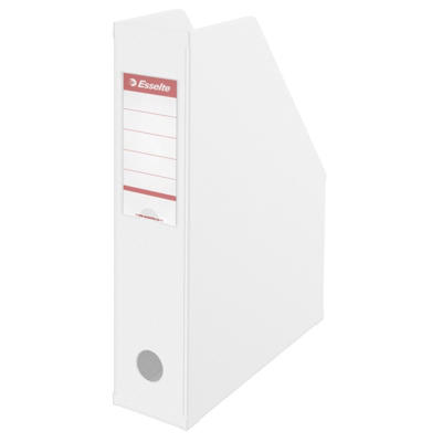 Tidsskriftsamler A4 70 mm PVC hvid