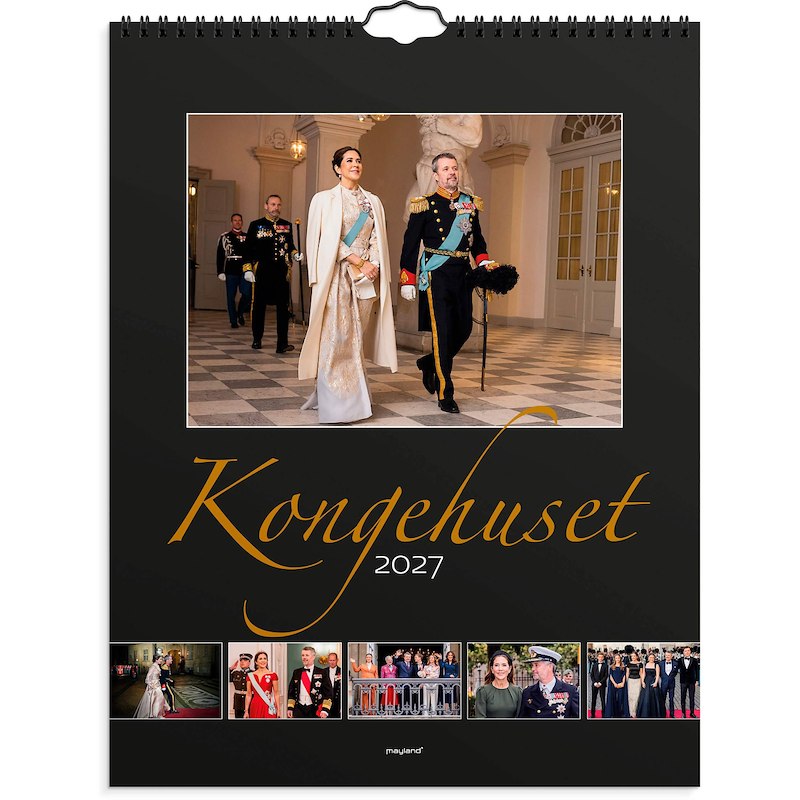 Vægkalender Kongehuset 2027 Mayland
