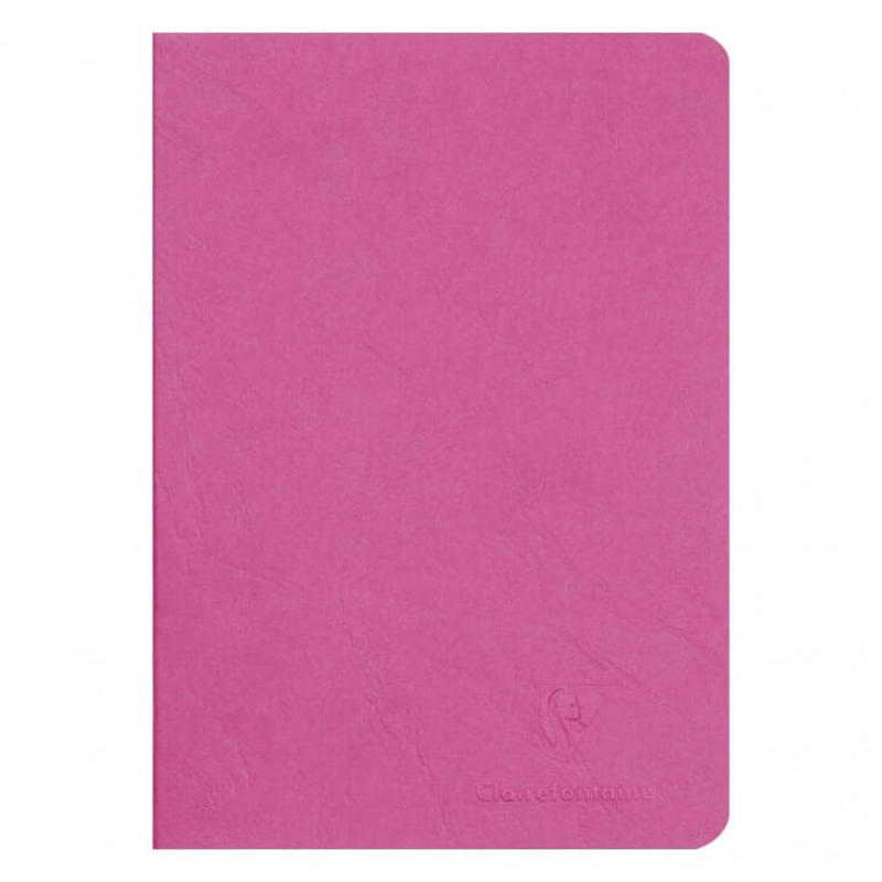 Notesbog A5 ulin. Clairefontaine 90g rød 48 ark.