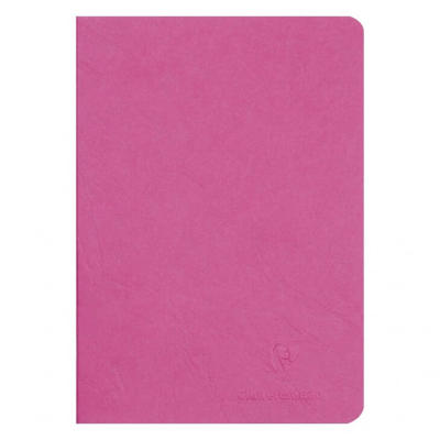 Notesbog A5 ulin. Clairefontaine 90g rød 48 ark.