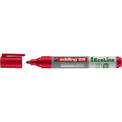 Whiteboard marker Edding 28 EcoLine rød 1,5-3mm rund
