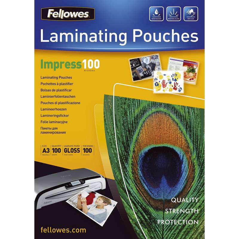 Lamineringslommer A4 80 mic. 216x303mm 100stk/pak