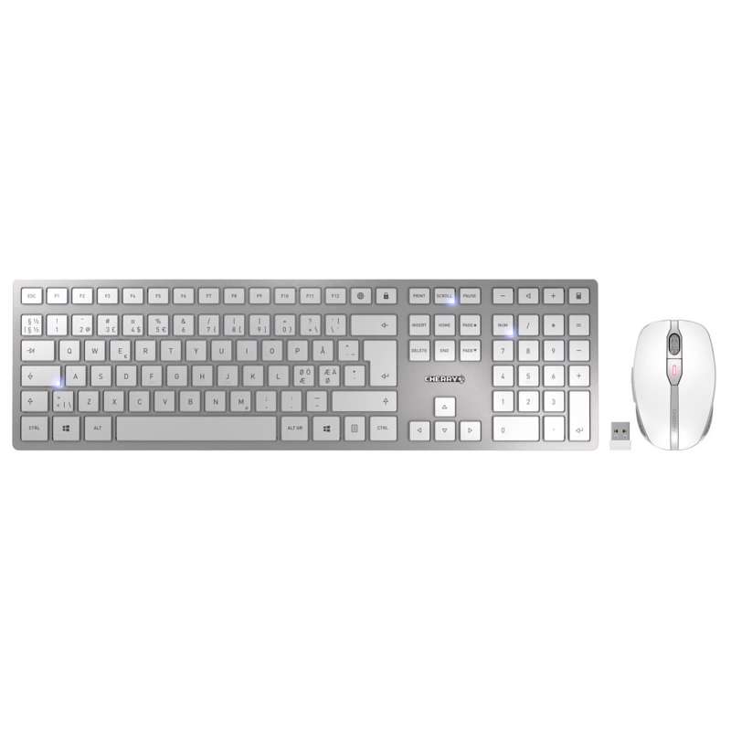 Tastatur + Mus Cherry 9100 Slim Wireless Silver
