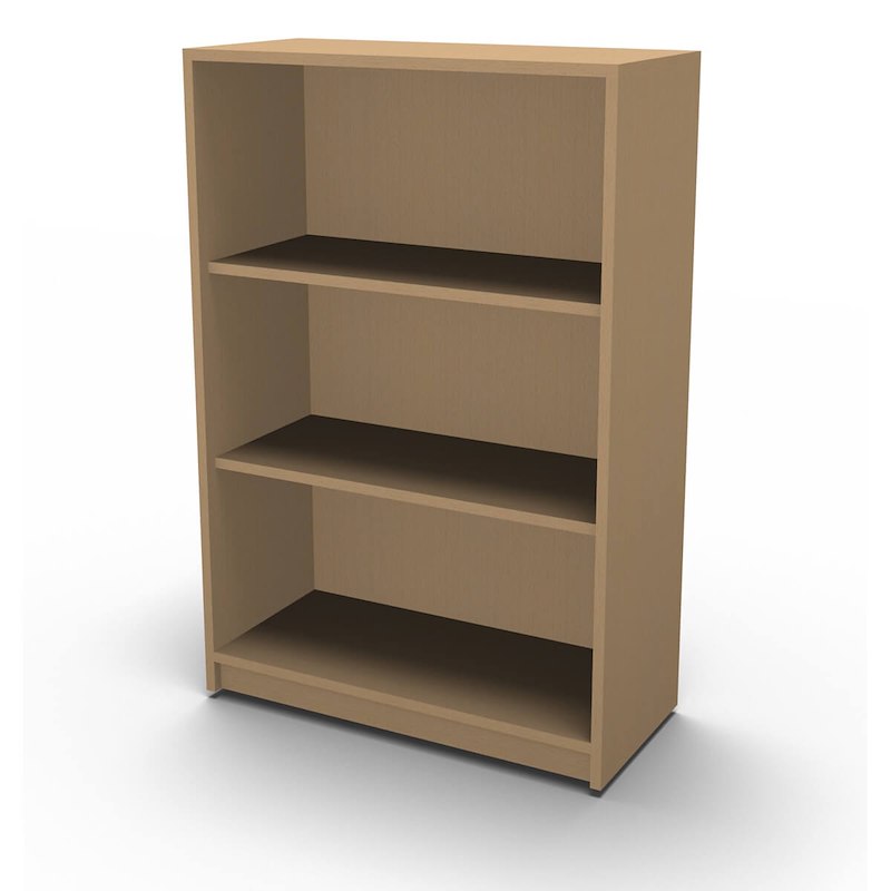 Reol Fumac Jive 3-rum m/sokkel bøg