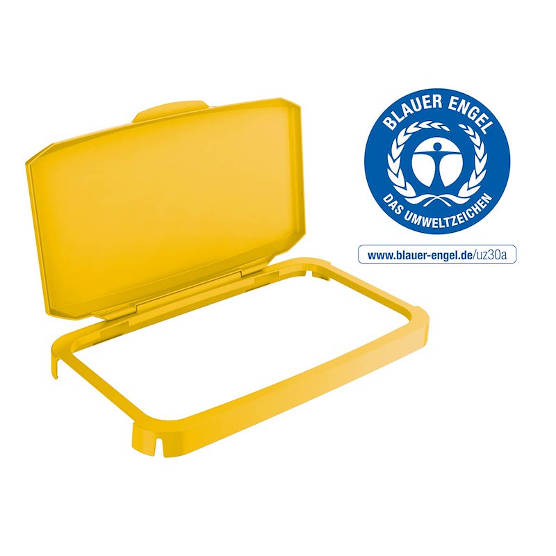 Låg Hængslet DURABIN 60L rektangulær gul