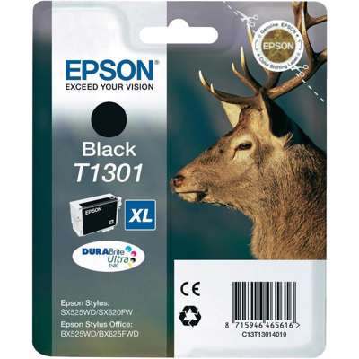 Farvepatron Epson Stylus T1301, t/WF7015, sort