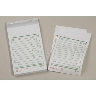 Kasseblok 2280 84x130 mm 50 bl m/kopi