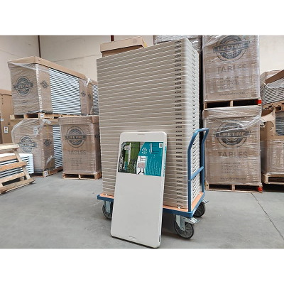 Klapbord LifeTime eksamensbord 100x50 stabelspor hvid