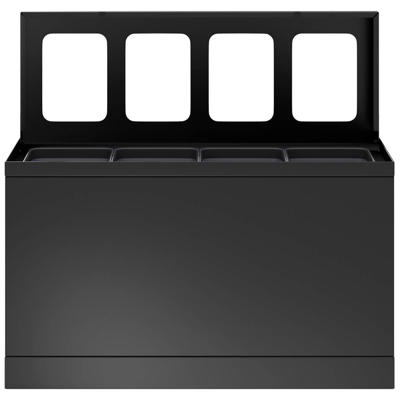 Affaldssystem affaldssortering Bica 831 4x10L m. hjul grå