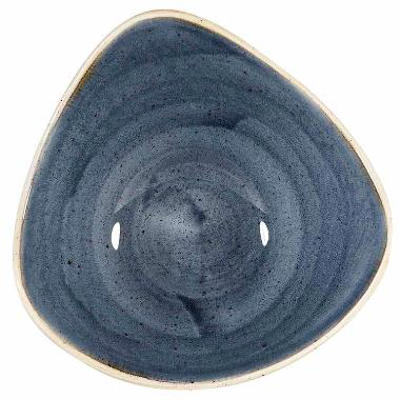 Skål 15.3cm porcelæn trekantet Stonecast blåbær 12stk/ks