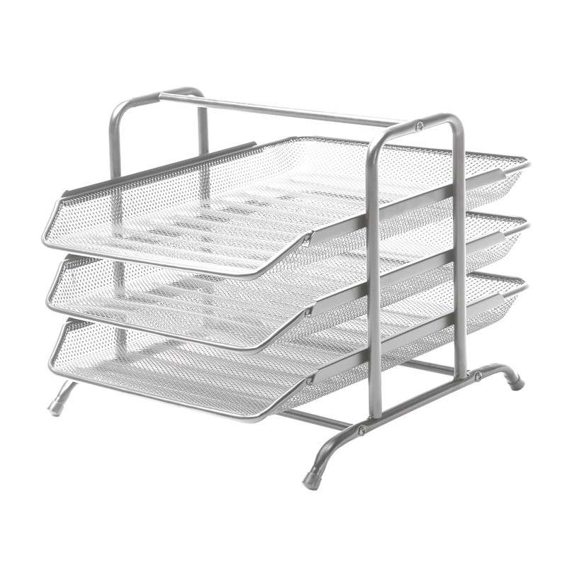 Brevbakkesæt tråd metal m/3 bakker sølv