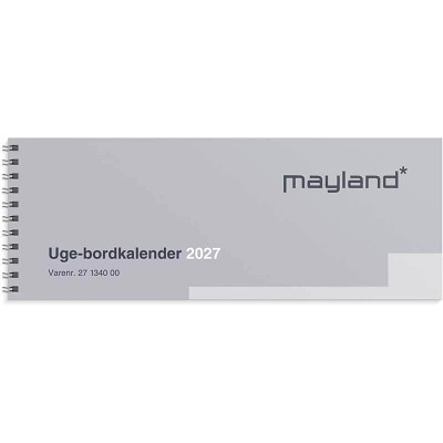 Uge-bordkalender 2027 Mayland