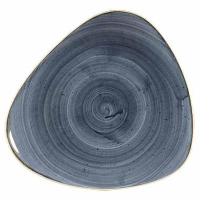 Tallerken 31.1cm porcelæn trekantet Stonecast blåbær 6stk/ks