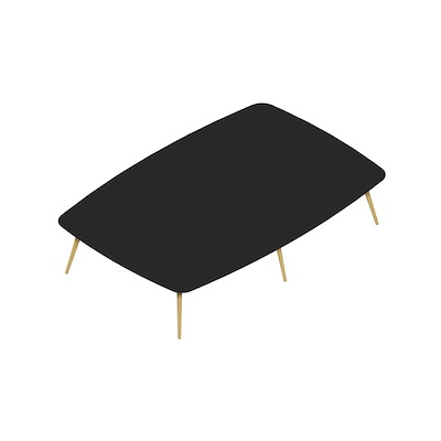 Konferencebord Dencon XL 1904 360x240 HPL sort/eg