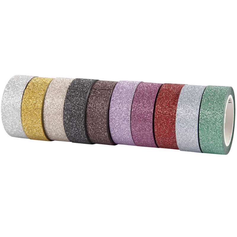 Glittertape Creas 15x6m ass. /10