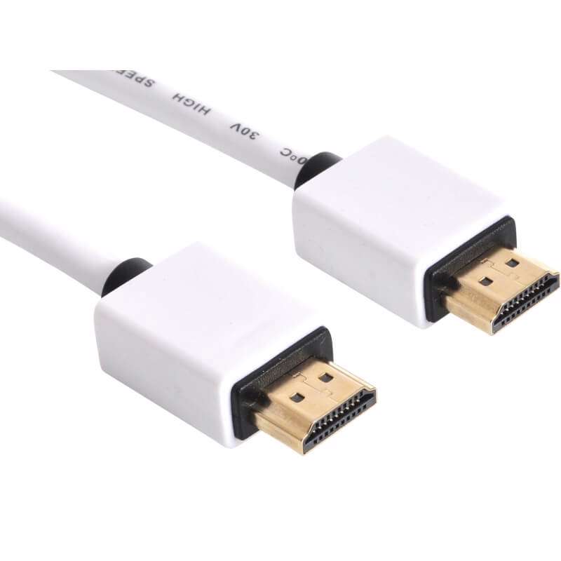 Kabel HDMI Saver 2.0 hvid, 2m