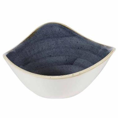 Skål 15.3cm porcelæn trekantet Stonecast blåbær 12stk/ks