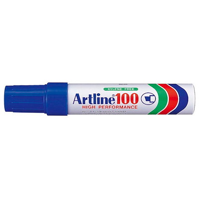 Marker Artline 100 permanent blå 7-12mm