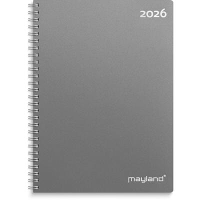 A5 ugekalender højformat mørkegrå PP-plast 2026