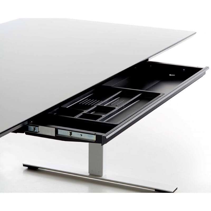 Udtræksskuffe Slim Tray 871x260mm, hvid