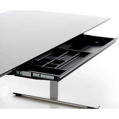 Udtræksskuffe Slim Tray 871x260mm, hvid