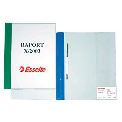 Tilbudsmappe Esselte m/lomme + dobb. forside blå /25