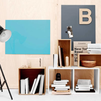 Glastavle Naga magnetisk 600x800mm grå