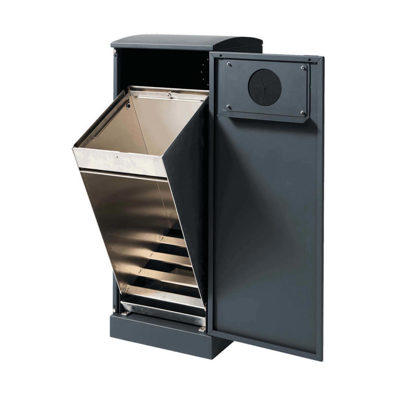 Affaldscontainer affaldssortering Bica 620 90L, antracit