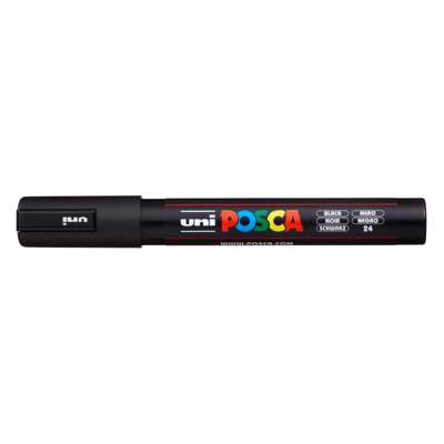 Marker Uni Posca PC-5M, sort 1560705