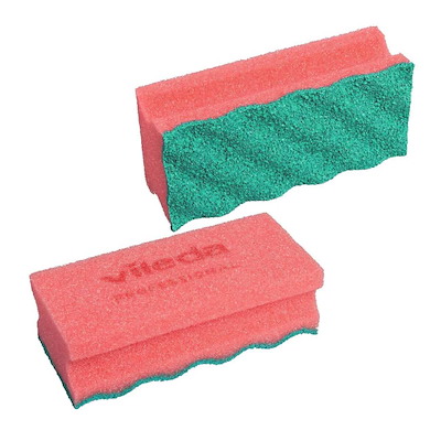 Rengøringssvamp Vileda Puractiv ridsefri rød pk./10