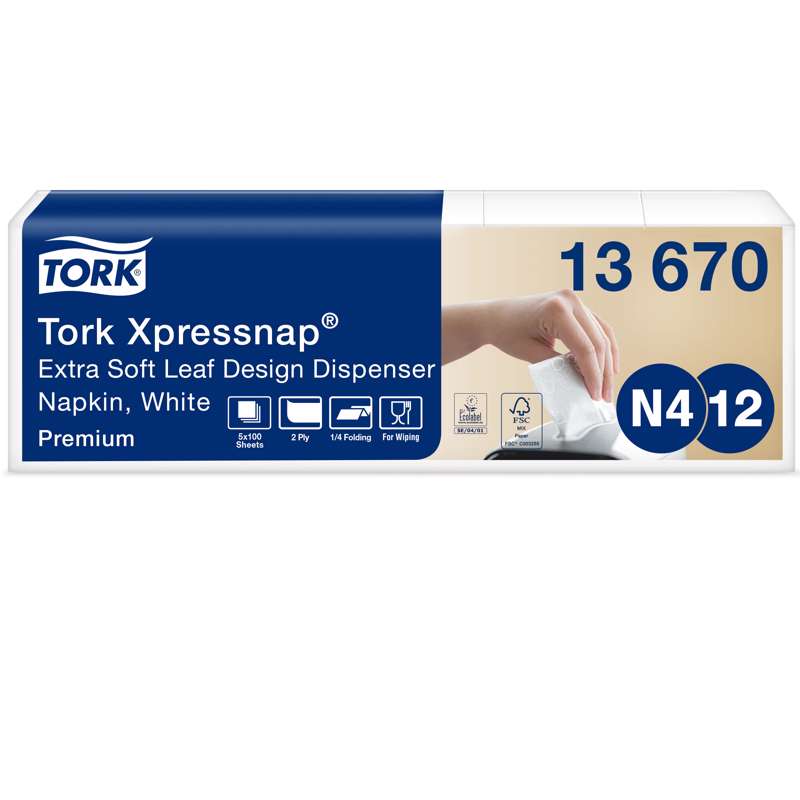 Serviet Tork premium Interfold 2-lags 4-fold N4 13670