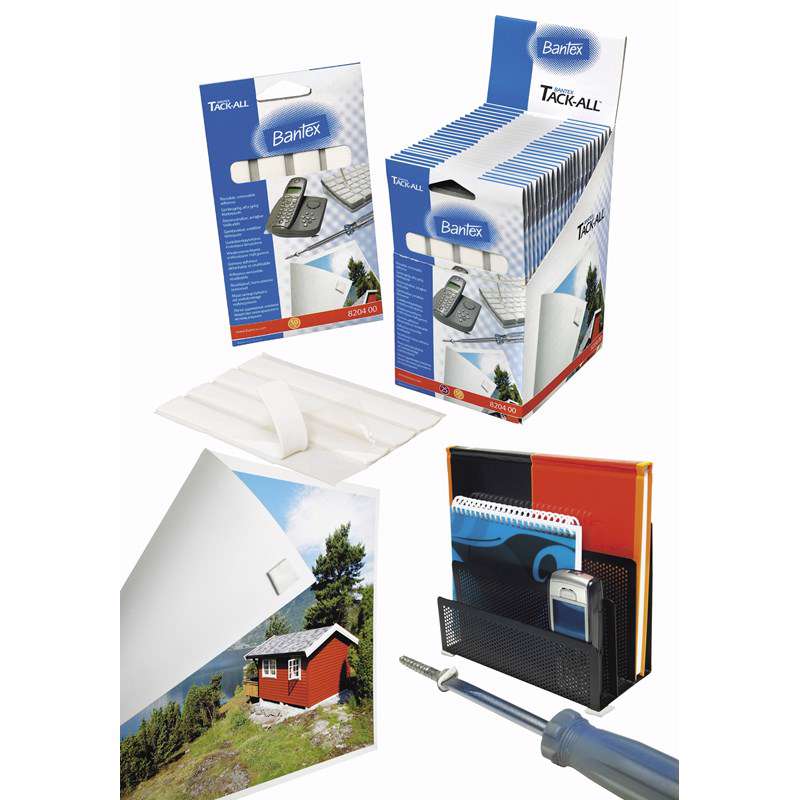 Klæbemasse Tack-all aftagelig 50g hvid