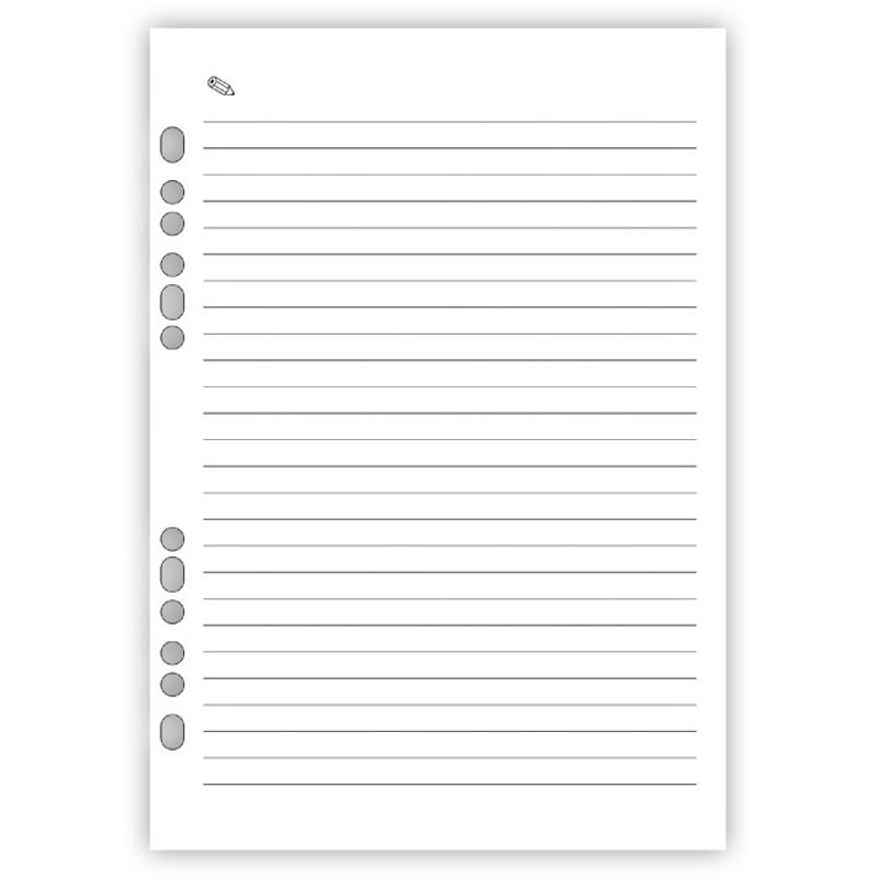 System A5, linjerede blade, 32 stk.