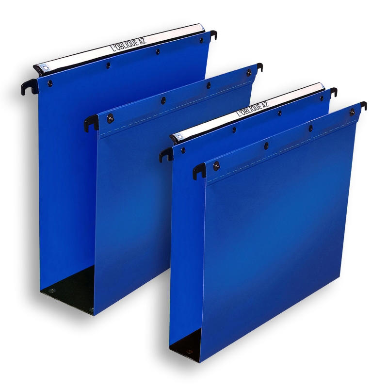 Hængemappe Elba A4 PP 80mm bund, blå